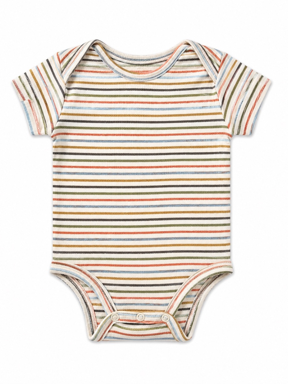 Little Planet Organic Cotton Striped Short-Sleeve Baby Bodysuit